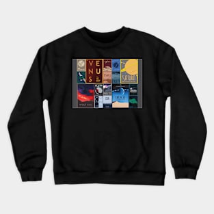 Art Deco Space Travel Posters Crewneck Sweatshirt